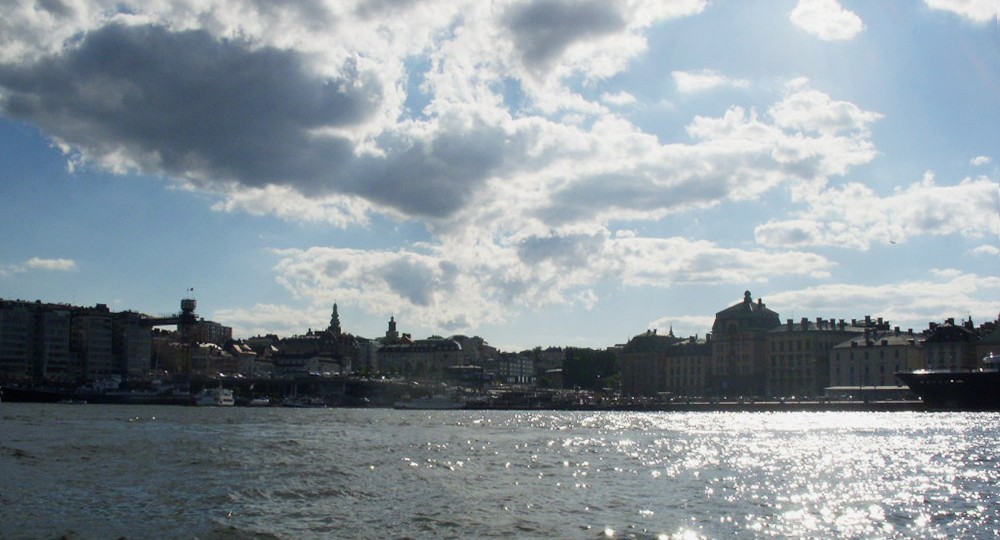 Stockholm water and skyline